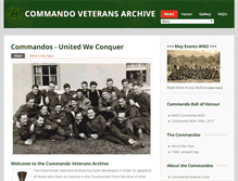 Tablet Screenshot of commandoveterans.org